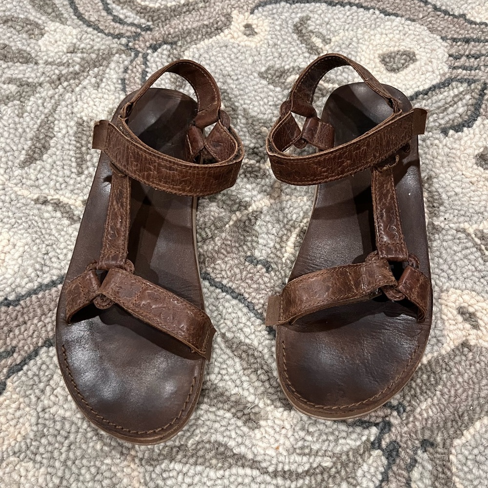 Teva Sandals in brown leather